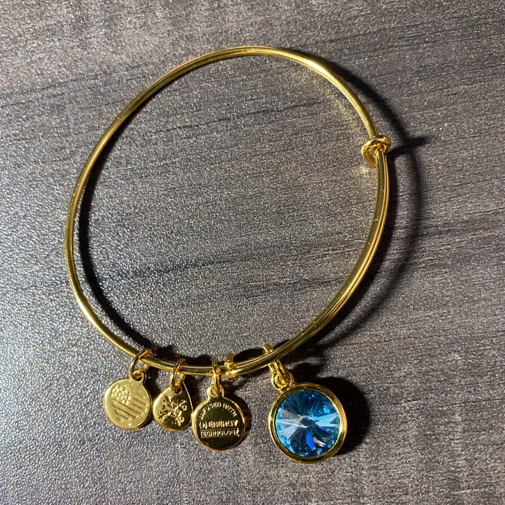 Alex & Ani March Birthstone Aquamarine Bracelet
